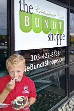 pic of student eating cake