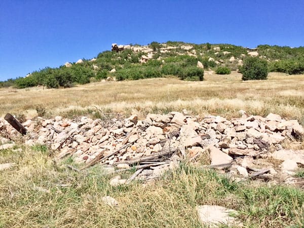 Photo of Bulldozed remains of the Kroll Farm