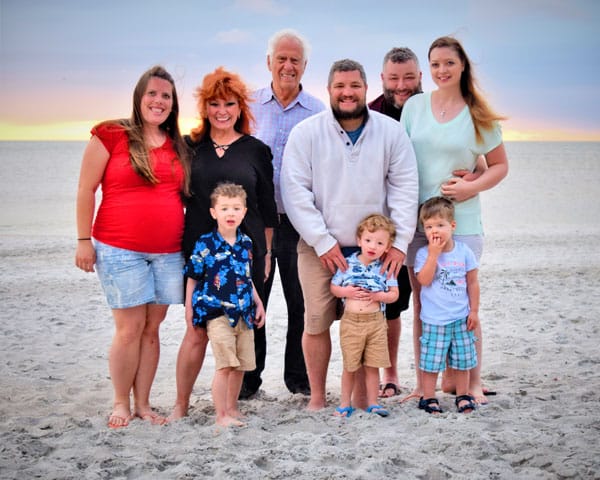 Family photo in Florida