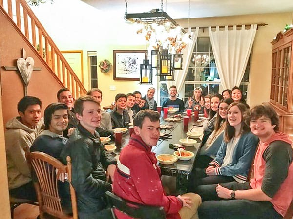 Picture of The happy Crew sitting around the table