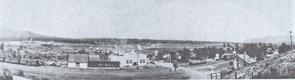 Picture looking east at the Frink Creamery 