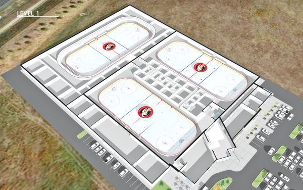 Graphic of proposed ice rink