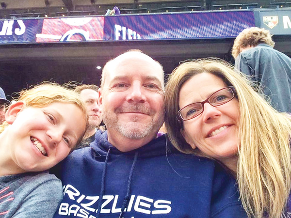 Photo of Ulrich family at Rockies Game