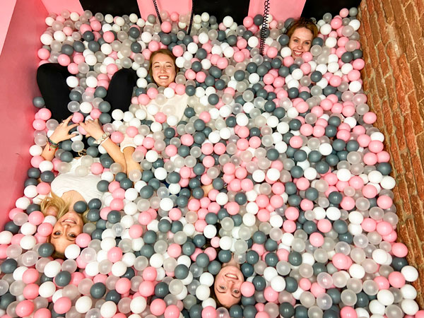 Photo of girls at the Denver Selfie Museum