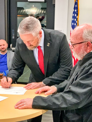 Photo District 2 Councilmember Kevin Rants and Judge Louis Gresh