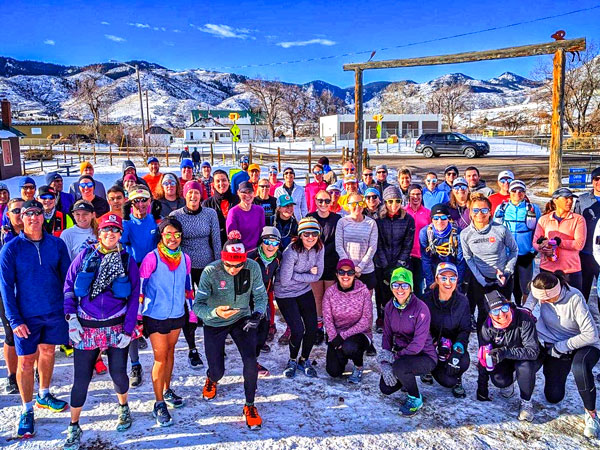 Photo Castle Pines Running 2020 Waterton Canyon for their 5th annual New Year’s Day run. 