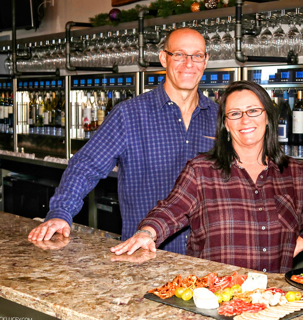 Photo of James and Nancie Lewis the owners of Crush Wine Bar in Castle Rock