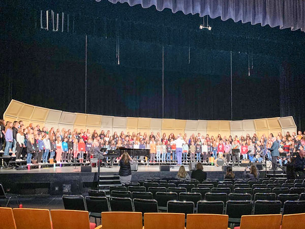 RHMS students at Colorado Middle All-State Choir