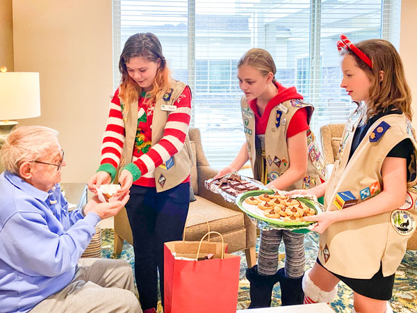 Photo of girls scouts, Legacy Village