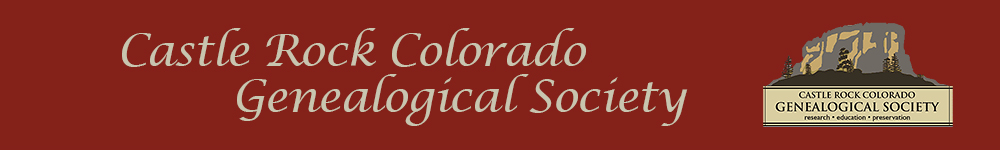 Castle Rock Geneological Society Logo