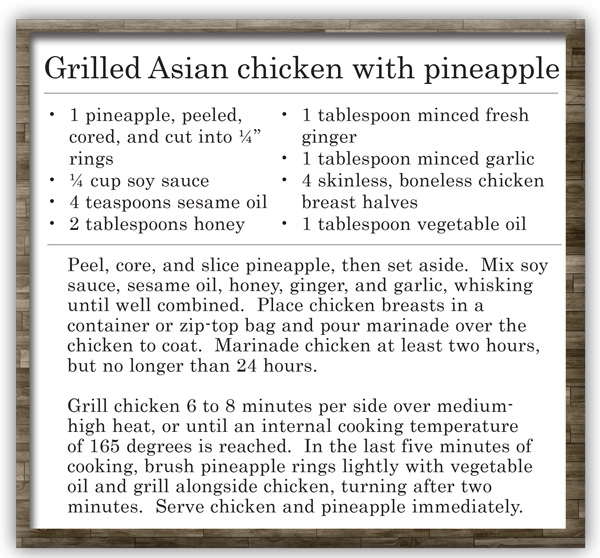 Grilled chicken recipe