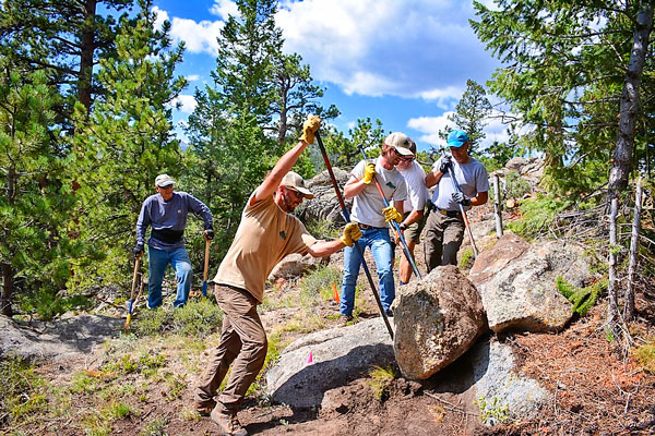 Photo of Roundup Riders of the Rockies Heritage and Trails Foundation members