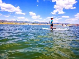 Photo of paddleboarder