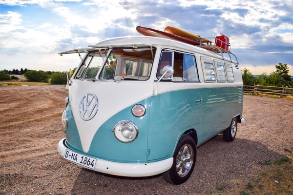 Photo of front 1965 VW bus