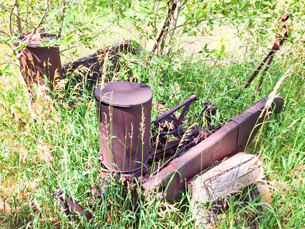 Photo of rusted potato device