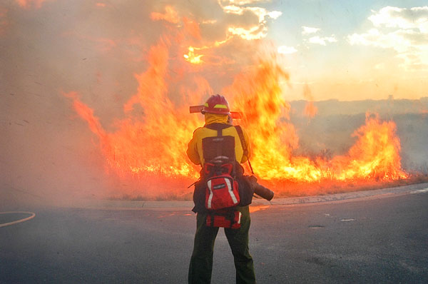 Photo of Cherokee Ranch Fire in 2003