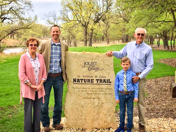 Photo of rededication of the nature trail