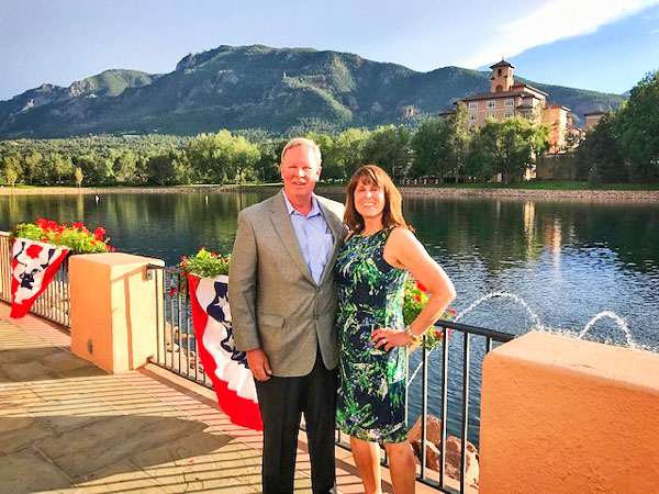 Photo of Kurtis and Sally Klein celebrating their 35th