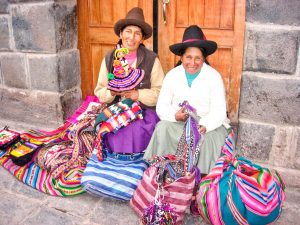Photo of crafters in Peru