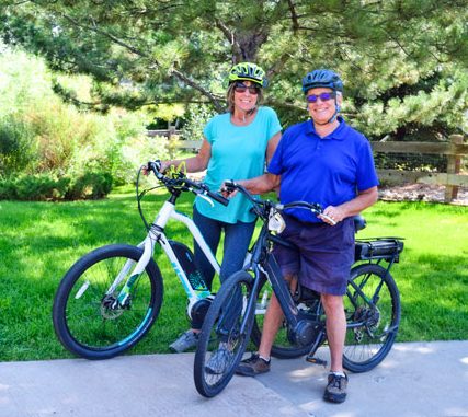 Photo of Avid e-bikers Dave and Carolyn Richardson