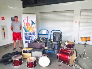 Photo of Pete Chambers brings musical instruments to kids
