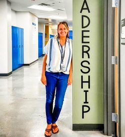 Photo of Christy Kloter’s leadership classroom is open and ready