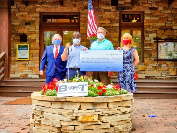 Photo of grant presentation i