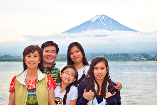 Photo of Kevin Leung familly in Japan