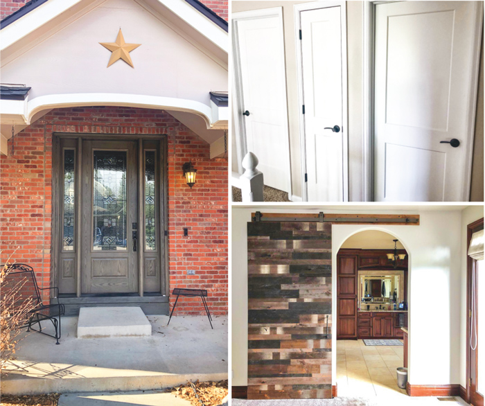 Photo of various door remodels