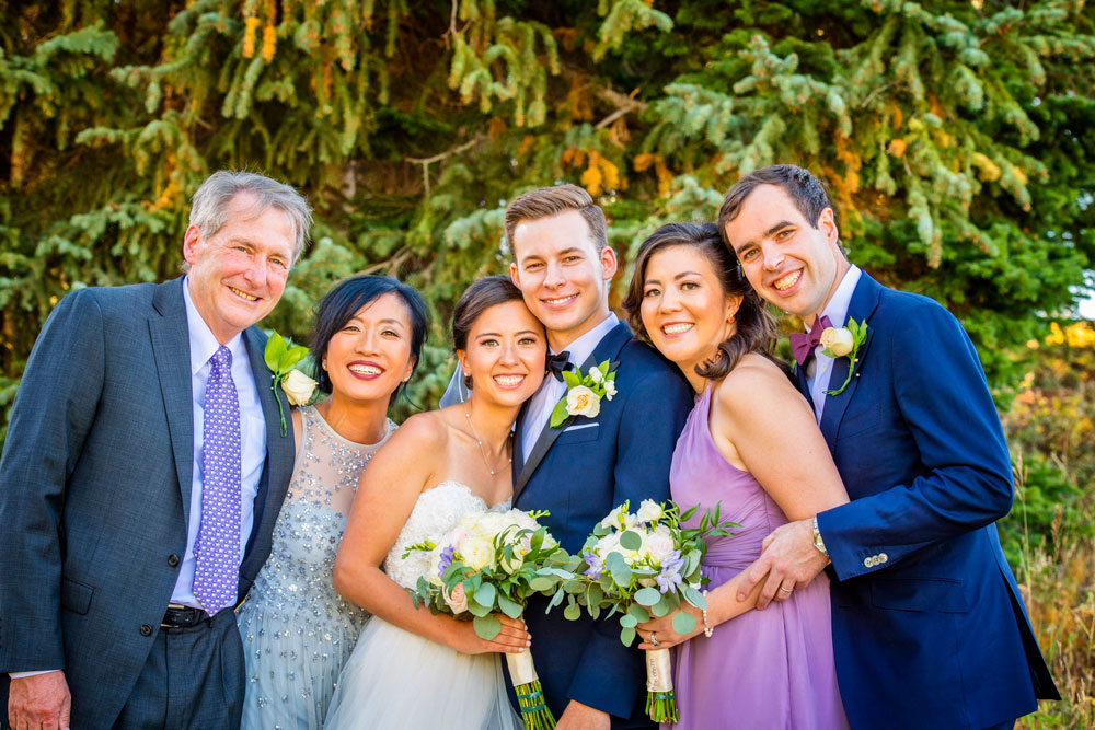 Photo of Hiemi Haines (second from left) with her husband of 34 years Dave