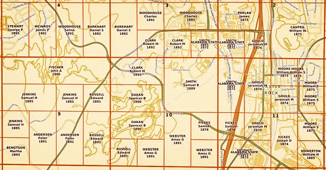 Map in Douglas County shows a breakdown of land parcels.
