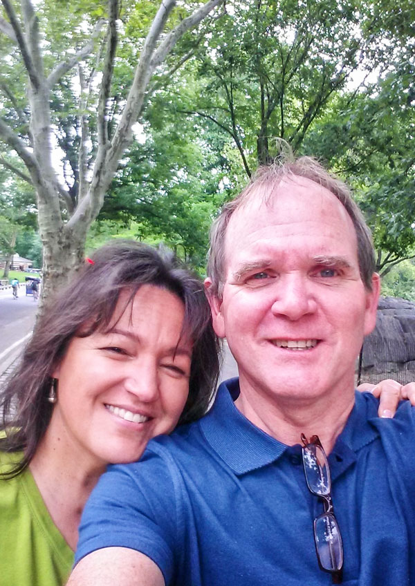 Photo of Marti Jones and her husband, Michael.