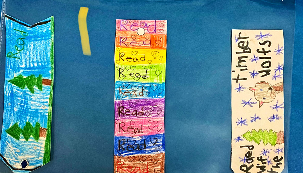 Photo of students of Timber Trail Elementary let their creativity shine