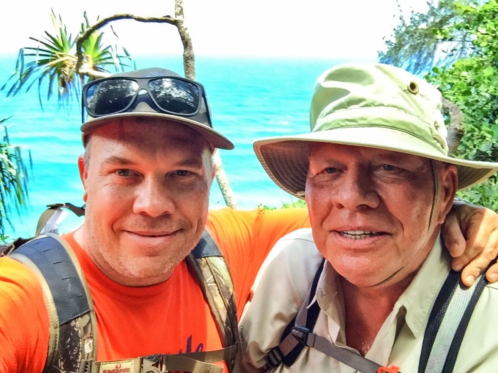 Photo of GreanEarth Cleaners owners Derek Blaha and his father, Joe,