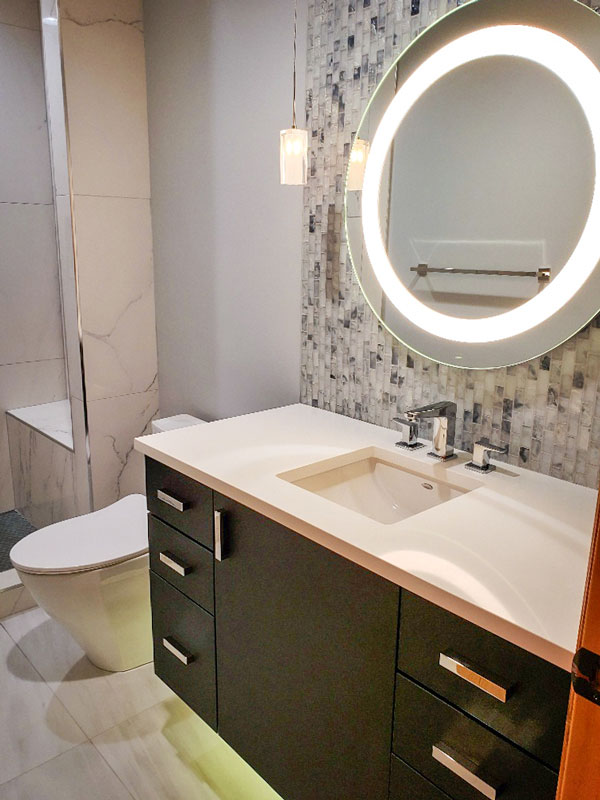Photo of a Castle Pines bathroom was recently renovated.