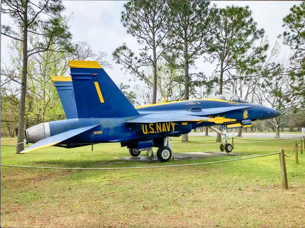 Photo of F/A-18 Hornet, flown by the U.S. Navy Blue Angels