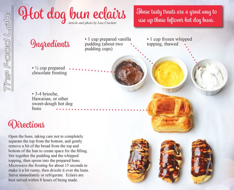 Hot dog bun eclairs The Castle Pines Connection