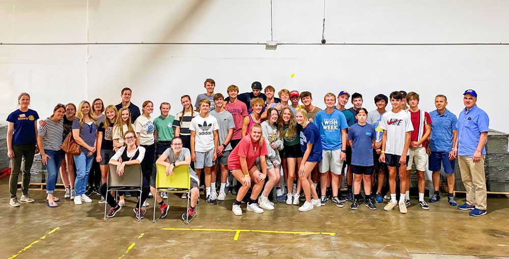 Photo of Denver Cherry Creek Rotary welcomed three dozen youth and adults from the Castle Pines ward of The Church of Jesus Christ of Latter-day Saints to volunteer
