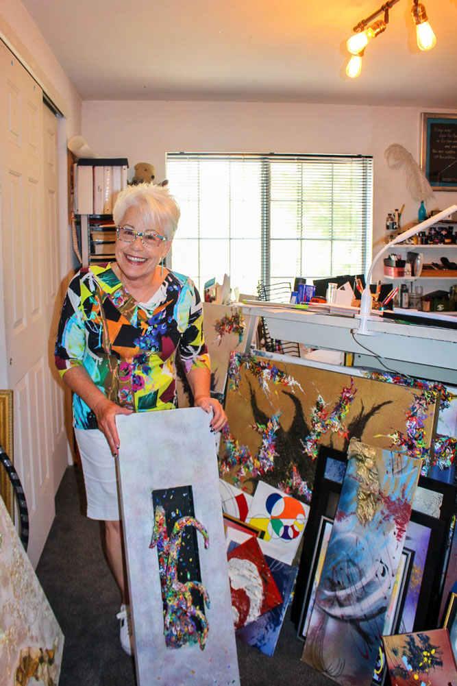 Photo of Evette Goldstein – artist and engineer