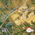 Google earth map of Crowfoot Valley Road area.