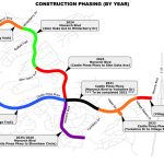 Photo of Construction phasing map and timeline for road reconstruction in the City