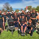 Photo of Team “Joe Mamma” supports Joe Schneiderwind at a multiple sclerosis (MS) walk.