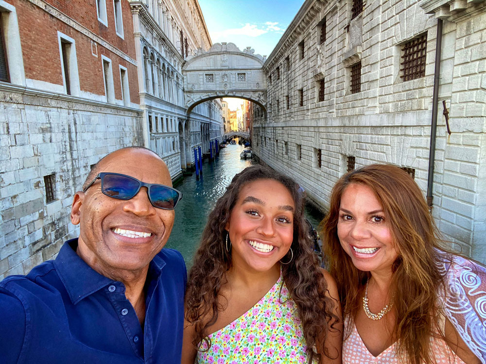 Pictured left to right: Ken, Anapaula and Lucrecia.