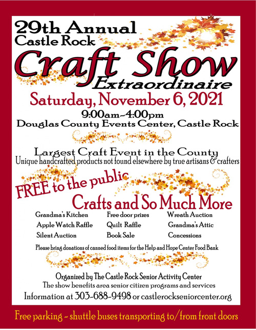 Castle Rock Craft Show Extraordinaire The Castle Pines Connection
