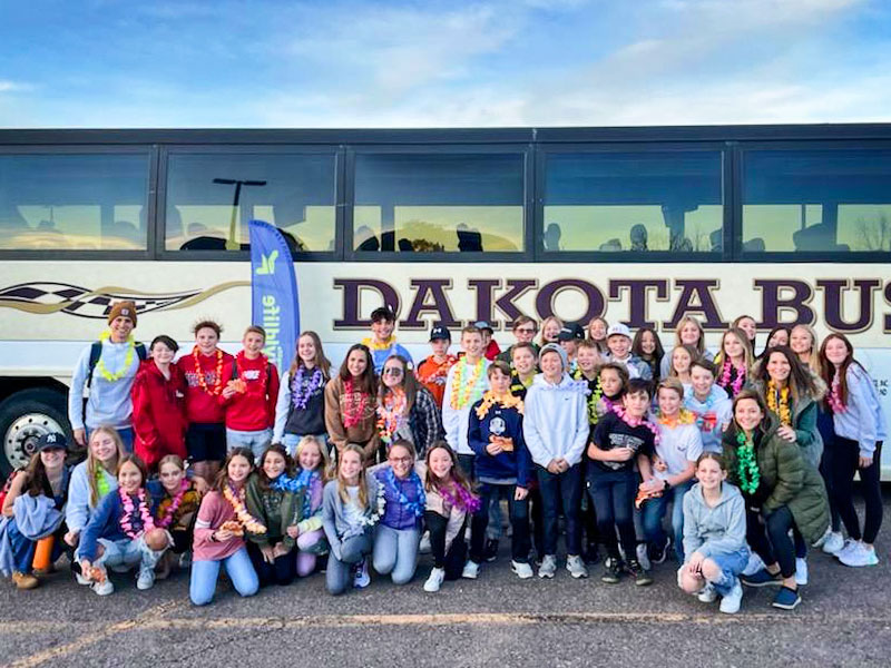 Photo of Forty-three Douglas County WyldLife students at camp.
