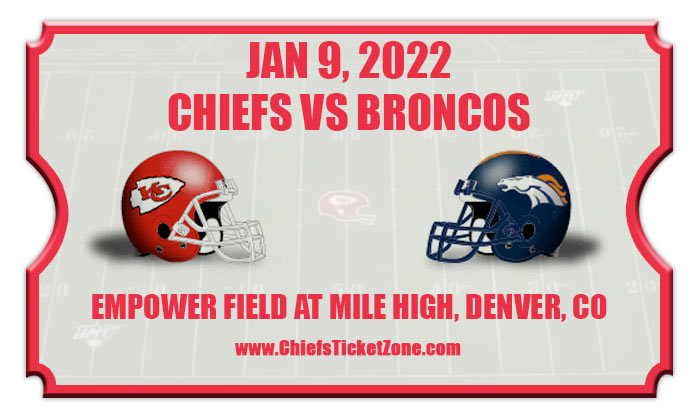 chiefs vs broncos tickets 2022