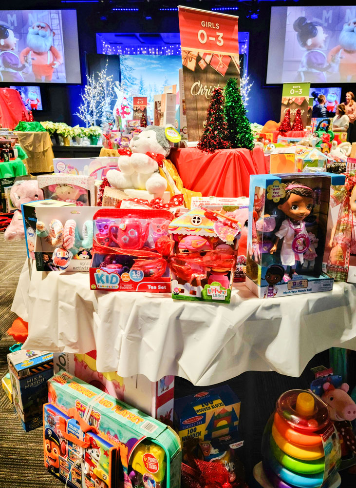 Photo of toys at Journey Church Christmas Store.