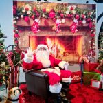 Photo of Santa making a surprise visit to the Christmas store at Journey Church