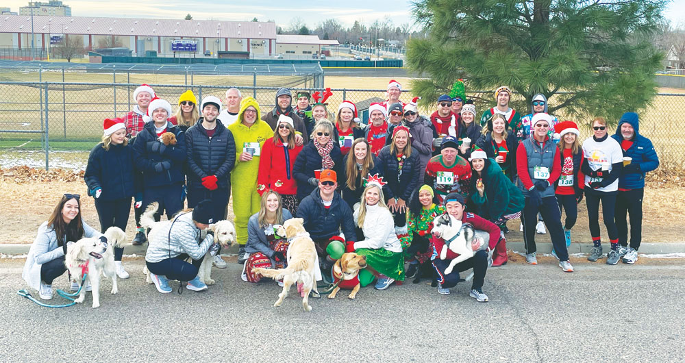 Team Stutler at the Jingle Bell Run