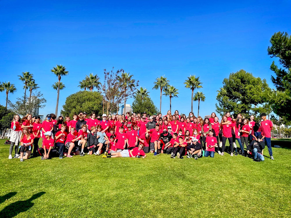 Photo of Eighth grade students from American Academy campuses Castle Pines